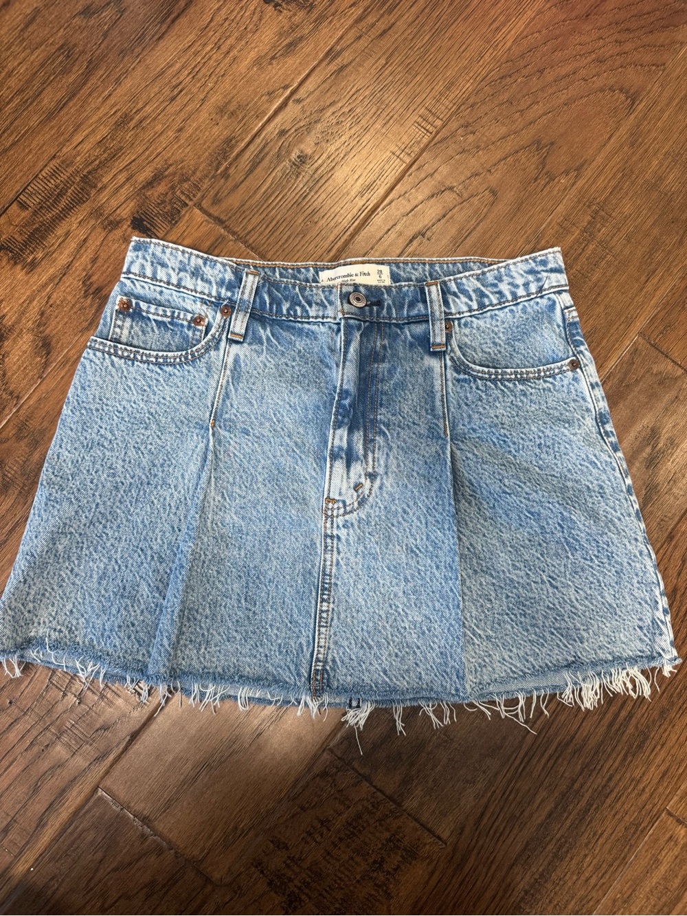 Abercrombie & Fitch Light Blue Denim Mini Skirt